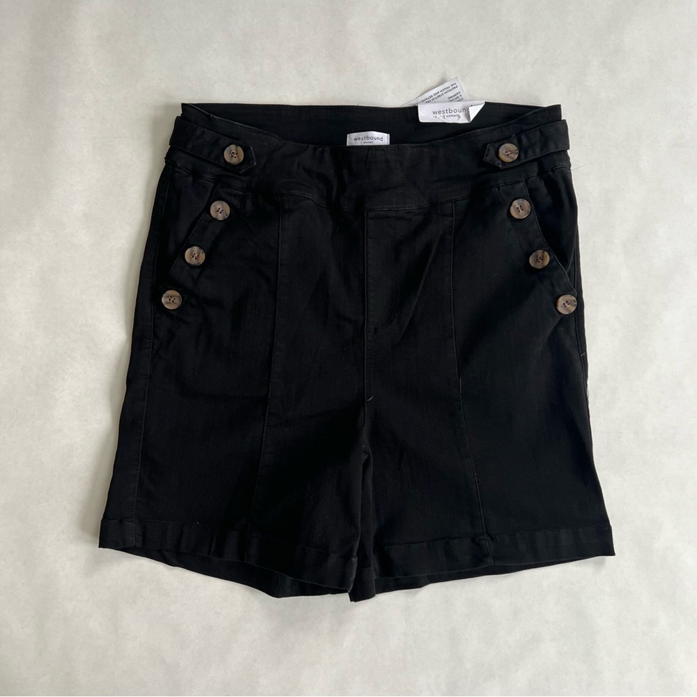 NWT Westbound Woman Black Marina Shorts WOmen’s Size 14W